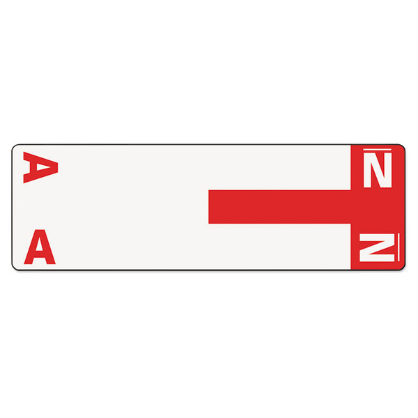 AlphaZ Color-Coded First Letter Combo Alpha Labels, A/N, 1.16 x 3.63, Red/White, 5/Sheet, 20 Sheets/Pack [SKU: SMD67152]