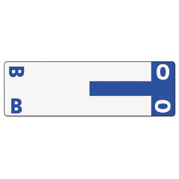 AlphaZ Color-Coded First Letter Combo Alpha Labels, B/O, 1.16 x 3.63, Dark Blue/White, 5/Sheet, 20 Sheets/Pack [SKU: SMD67153]