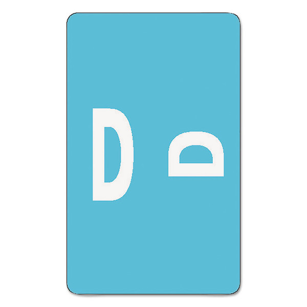 AlphaZ Color-Coded Second Letter Alphabetical Labels, D, 1 x 1.63, Light Blue, 10/Sheet, 10 Sheets/Pack [SKU: SMD67174]