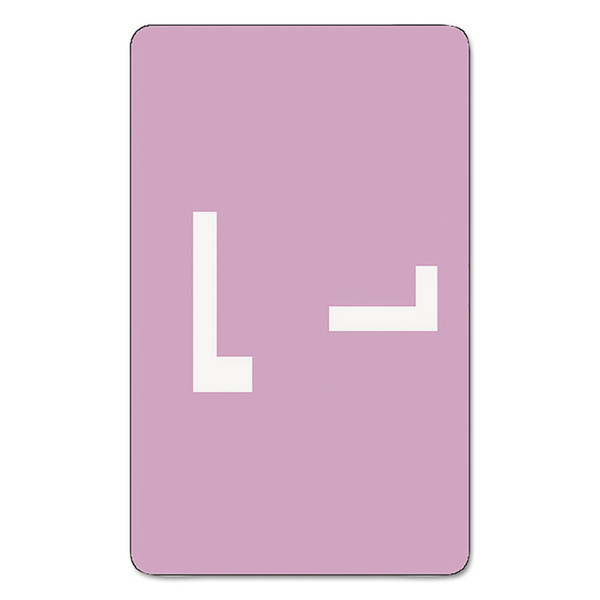 AlphaZ Color-Coded Second Letter Alphabetical Labels, L, 1 x 1.63, Lavender, 10/Sheet, 10 Sheets/Pack [SKU: SMD67182]