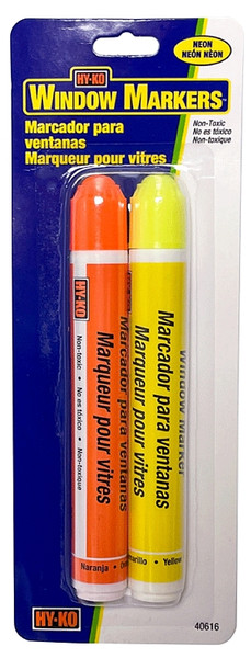 HY-KO 40616 Window Marker, Yellow/Orange Reflector [SKU: ORG2160711]