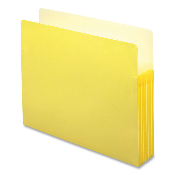 Colored File Pockets, 5.25" Expansion, Letter Size, Yellow [SKU: SMD73243]