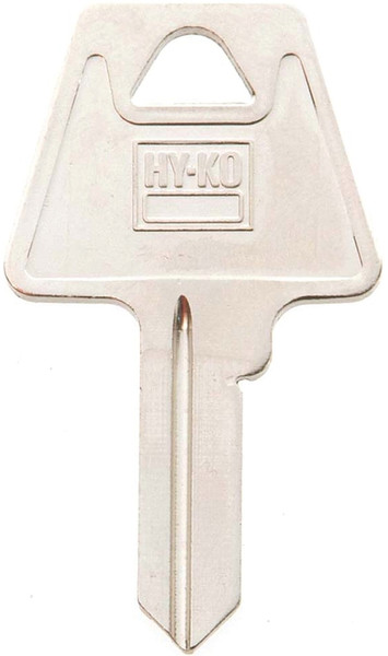 HY-KO 11010AM3 Key Blank, Brass, Nickel, For: American Cabinet, House Locks and Padlocks [SKU: ORG2801959]