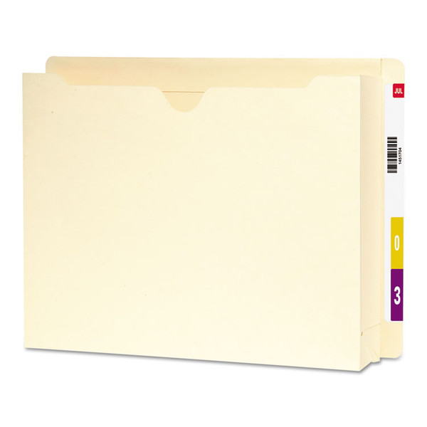 Heavyweight End Tab File Jacket with 2" Expansion, Straight Tab, Letter Size, Manila, 25/Box [SKU: SMD76910]