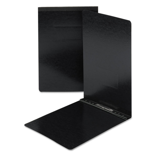 Prong Fastener Premium Pressboard Report Cover, Two-Piece Prong Fastener, 3" Capacity, 8.5 x 14, Black/Black [SKU: SMD81132]