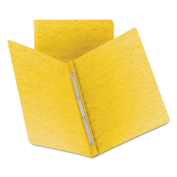 Prong Fastener Premium Pressboard Report Cover, Two-Piece Prong Fastener, 3" Capacity, 8.5 x 11, Yellow/Yellow [SKU: SMD81852]