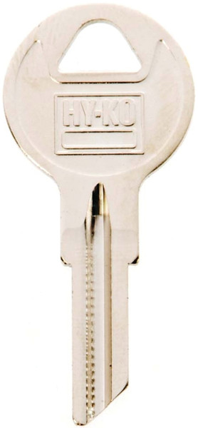 HY-KO 11010B1 Key Blank, Brass, Nickel, For: Briggs and Stratton Cabinet, House Locks and Padlocks [SKU: ORG5683958]