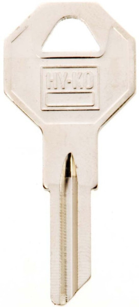 HY-KO 11010B2 Key Blank, Brass, Nickel, For: Briggs and Stratton Cabinet, House Locks and Padlocks [SKU: ORG1881937]