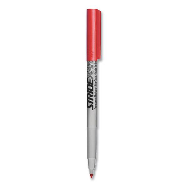 StrideMark Tank Permanent Marker, Broad Chisel Tip, Red, 12/Pack [SKU: STW27003]