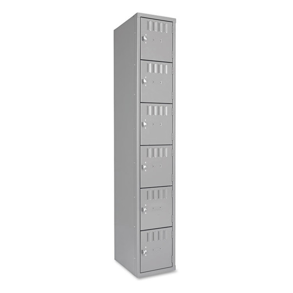 Box Compartments, Single Stack, 12w x 18d x 72h, Medium Gray [SKU: TNNBS6121812AMG]