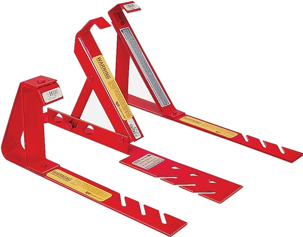 Qualcraft 2501 Fixed Roof Bracket, Adjustable, Steel, Red, Powder-Coated, For: 12/12 Fixed Pitch Roofs [SKU: ORG6182752]