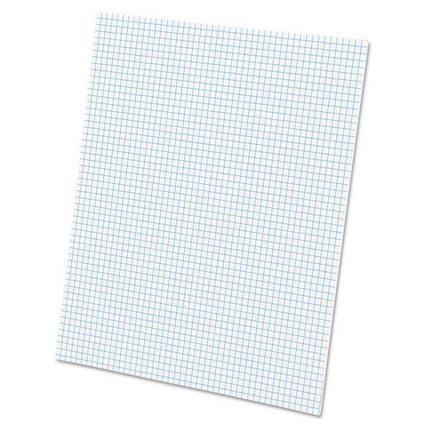 Quadrille Pads, Quadrille Rule (5 sq/in), 50 White (Heavyweight 20 lb Bond) 8.5 x 11 Sheets [SKU: TOP22002]
