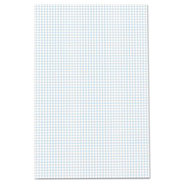 Quadrille Pads, Quadrille Rule (4 sq/in), 50 White (Standard 15 lb Bond) 11 x 17 Sheets [SKU: TOP22037]