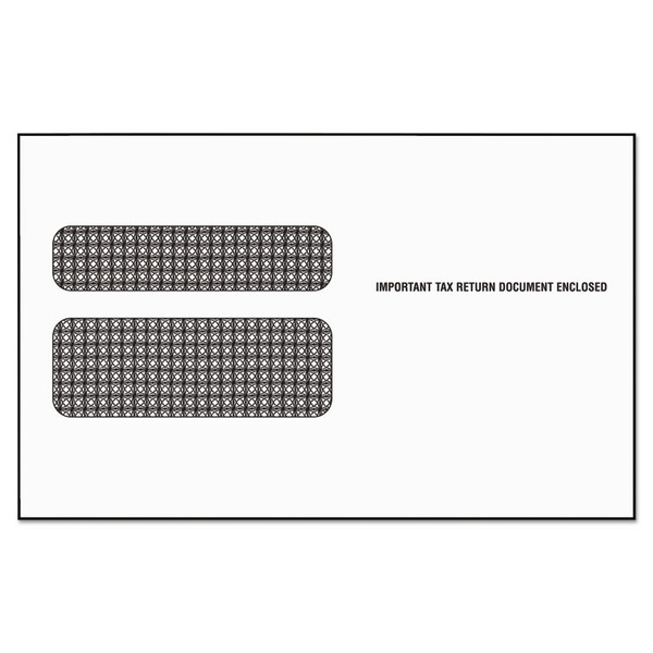 W-2 Laser Double Window Envelope, Commercial Flap, Self-Adhesive Closure, 5.63 x 9, White, 50/Pack [SKU: TOP2219LESR]