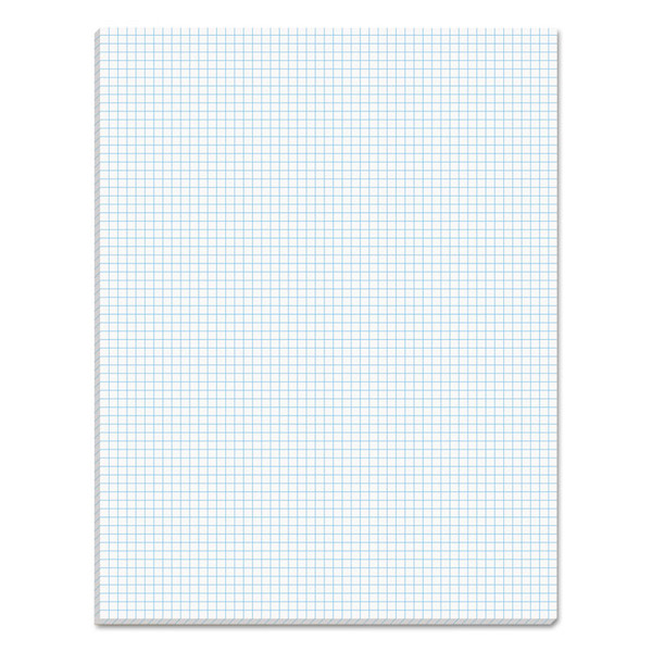 Quadrille Pads, Quadrille Rule (6 sq/in), 50 White 8.5 x 11 Sheets [SKU: TOP33061]
