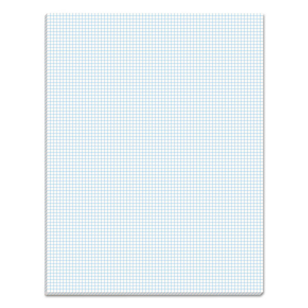 Quadrille Pads, Quadrille Rule (8 sq/in), 50 White 8.5 x 11 Sheets [SKU: TOP33081]