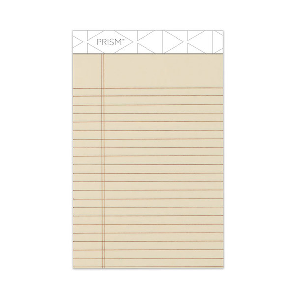Prism + Colored Writing Pads, Narrow Rule, 50 Pastel Ivory 5 x 8 Sheets, 12/Pack [SKU: TOP63030]