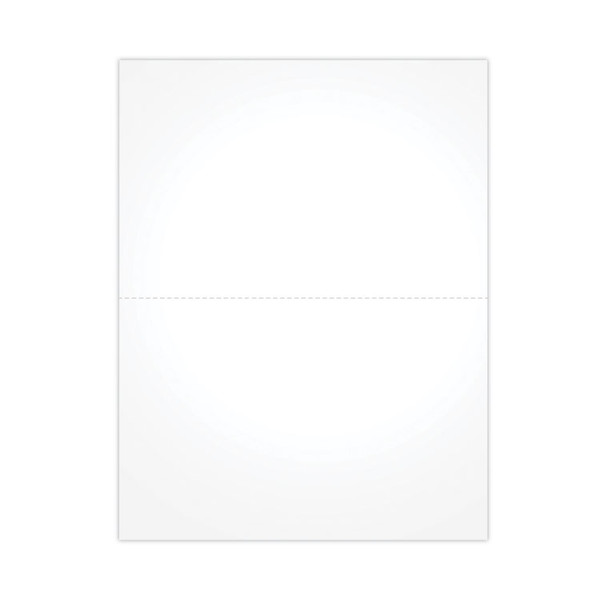 Blank Cut Sheets for W-2 or 1099 Tax Forms, 2-Up Style, 8.5 x 11, White, 100/Pack [SKU: TOPBLW2Q]