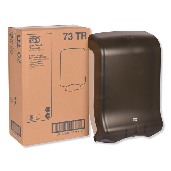 Folded Towel Dispenser, 11.75 x 6.25 x 18, Smoke [SKU: TRK73TR]