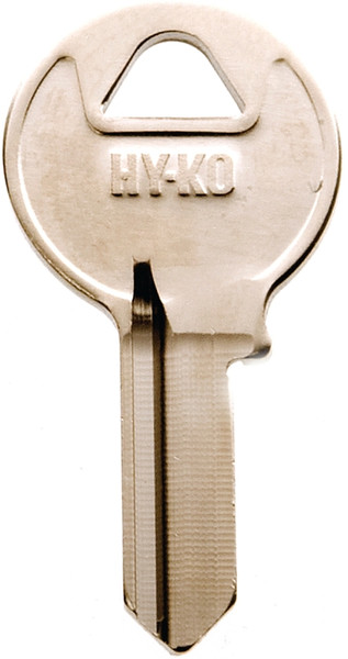 HY-KO 11010M15 Key Blank, Brass, Nickel, For: Master Vehicle Locks [SKU: ORG5433784]