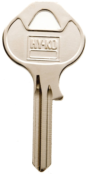 HY-KO 11010M17 Key Blank, Brass, Nickel, For: Master Vehicle Locks [SKU: ORG4840476]