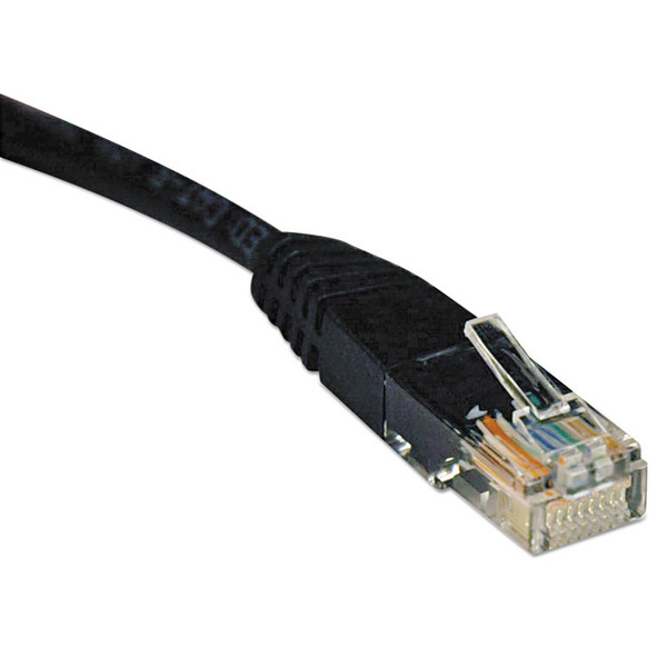 CAT5e 350 MHz Molded Patch Cable, 10 ft, Black [SKU: TRPN002010BK]
