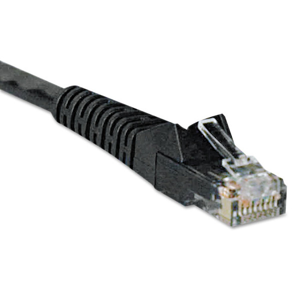 CAT6 Gigabit Snagless Molded Patch Cable, 25 ft, Black [SKU: TRPN201025BK]