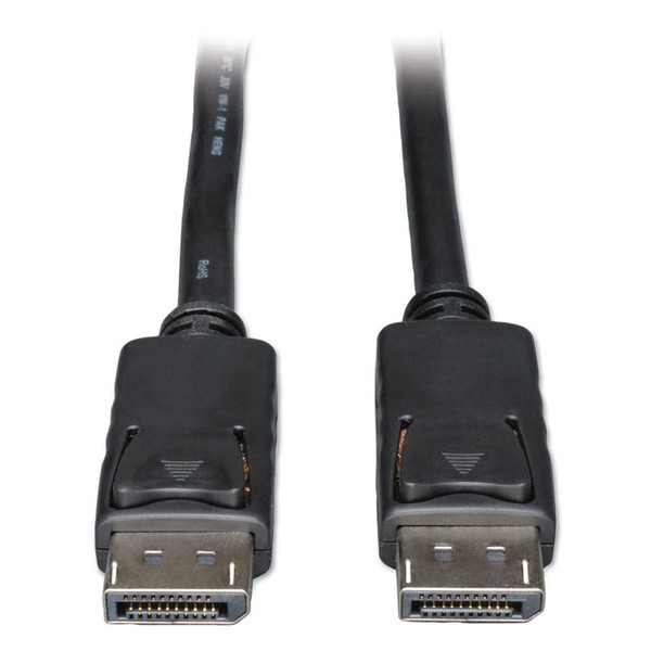 DisplayPort Cable with Latches (M/M), 6 ft, Black [SKU: TRPP580006]
