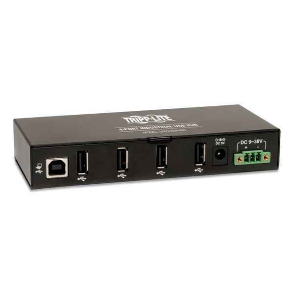 USB 2.0 Mini Hub, 4 Ports, Black [SKU: TRPU223004IND]