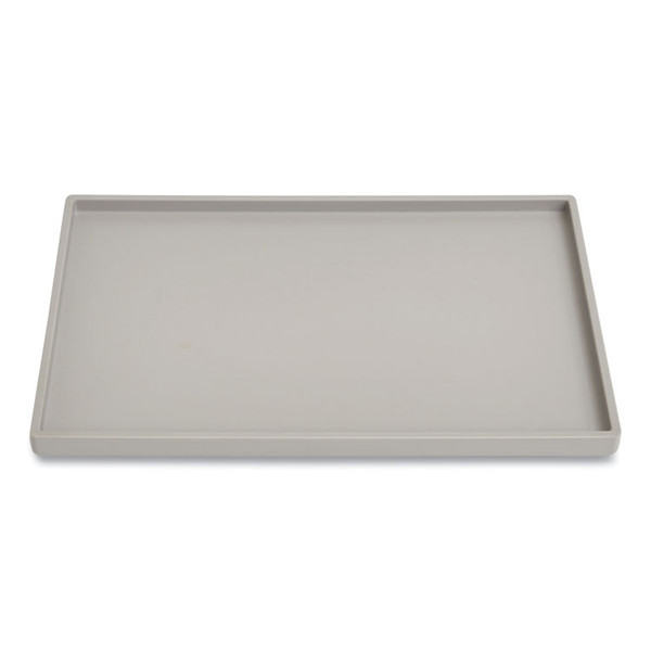 Slim Stackable Plastic Mail and Supplies Tray, 1 Section, #6 1/4 to #16 Envelopes, 6.85 x 9.88 x 0.47, Gray [SKU: TUD24380419]