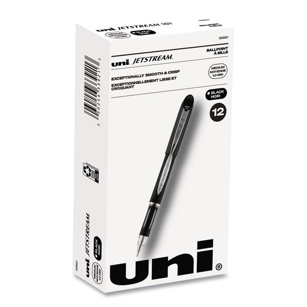 Jetstream Stick Ballpoint Pen, Bold 1 mm, Black Ink, Black Barrel [SKU: UBC33921]
