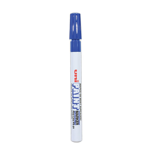 Permanent Marker, Fine Bullet Tip, Blue [SKU: UBC63703]