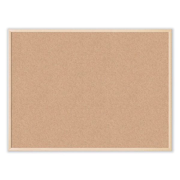 Cork Bulletin Board, 47 x 35, Natural Surface, Birch Frame [SKU: UBR003U0001]