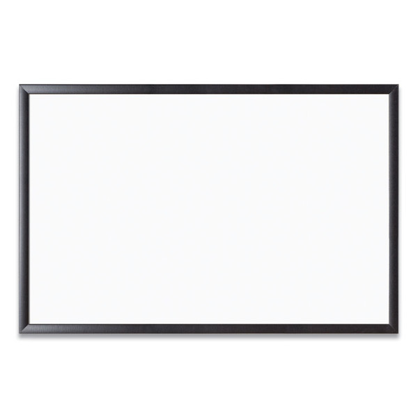 Magnetic Dry Erase Board with MDF Frame, 36 x 24, White Surface, Black Frame [SKU: UBR311U0001]