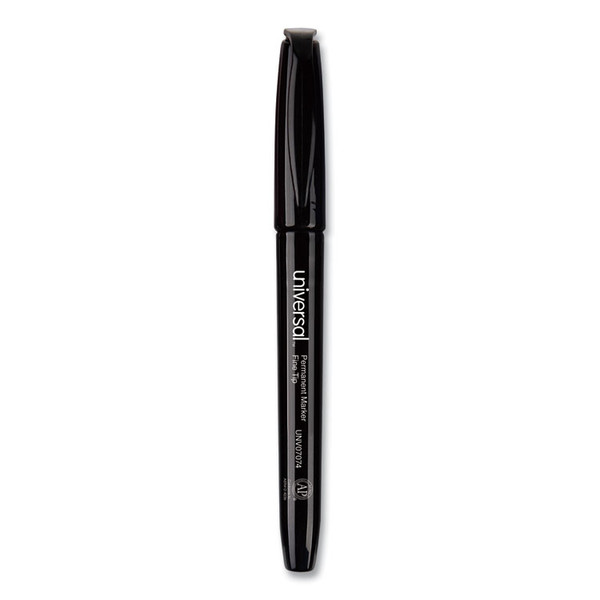 Pen-Style Permanent Marker Value Pack, Fine Bullet Tip, Black, 60/Pack [SKU: UNV07074]
