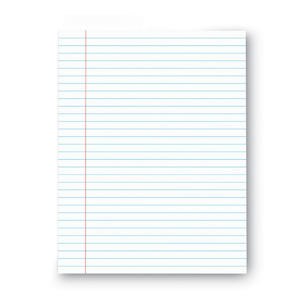 Glue Top Pads, Wide/Legal Rule, 50 White 8.5 x 11 Sheets, Dozen [SKU: UNV11000]