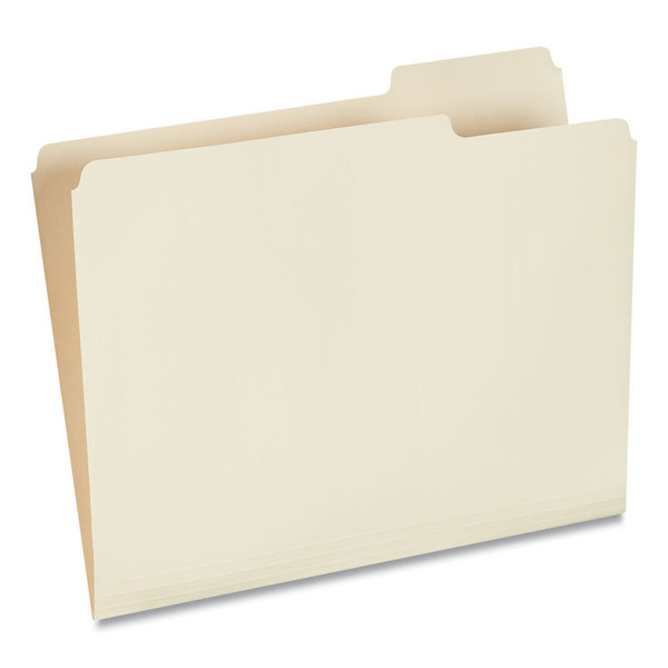 Top Tab File Folders, 1/3-Cut Tabs: Right Position, Letter Size, 0.75" Expansion, Manila, 100/Box [SKU: UNV12123]