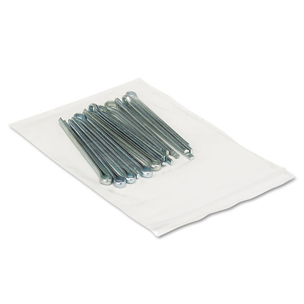 Reclosable Poly Bags, Zipper-Style Closure, 2 mil, 3" x 4", Clear, 1,000/Carton [SKU: UNV127481]