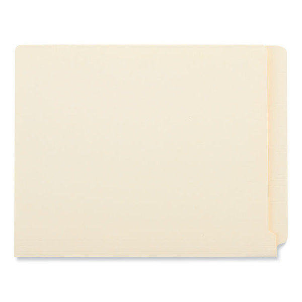 Deluxe Reinforced End Tab Folders, 9" High Front, Straight Tabs, Letter Size, 0.75" Expansion, Manila, 100/Box [SKU: UNV13300]