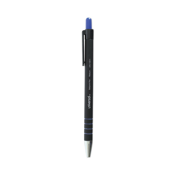 Ballpoint Pen, Retractable, Medium 1 mm, Blue Ink, Blue Barrel, Dozen [SKU: UNV15511]