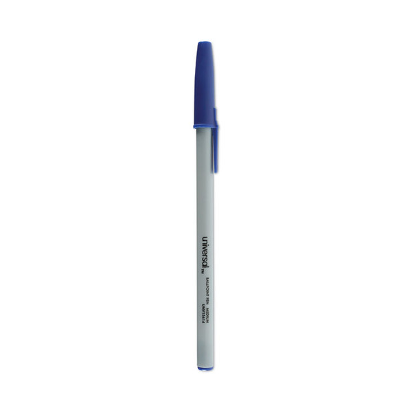 Ballpoint Pen Value Pack, Stick, Medium 1 mm, Blue Ink, Gray Barrel, 60/Pack [SKU: UNV15614]
