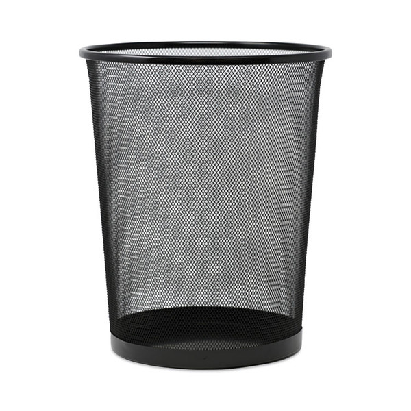 Mesh Wastebasket, 18 qt, Steel Mesh, Black [SKU: UNV20008]