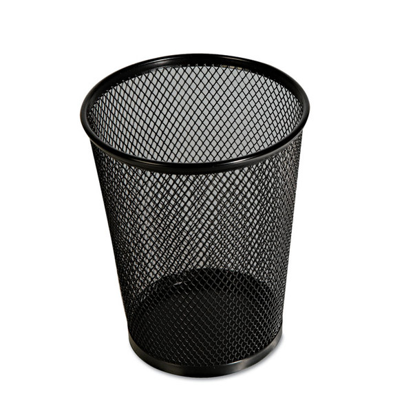 Jumbo Steel Mesh Pencil Cup, 4.38" Diameter x 5.38"h, Black [SKU: UNV20013]