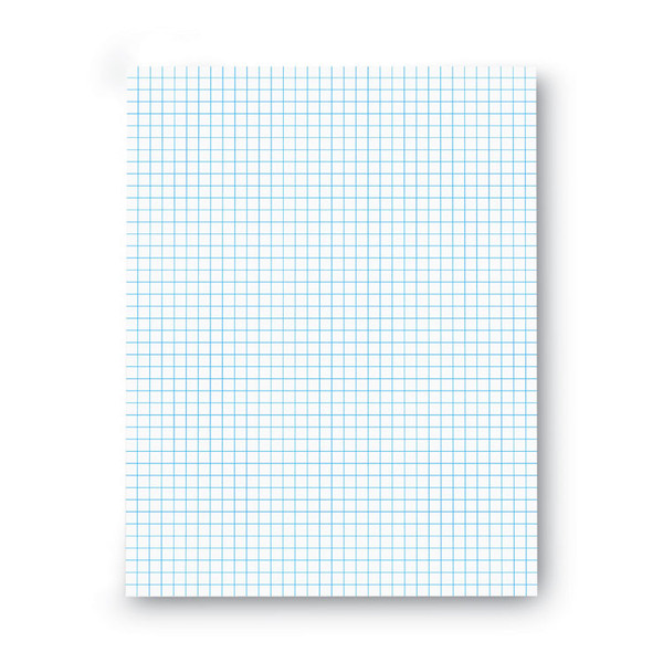 Quadrille-Rule Glue Top Pads, Quadrille Rule (4 sq/in), 50 White 8.5 X 11 Sheets, Dozen [SKU: UNV20631]