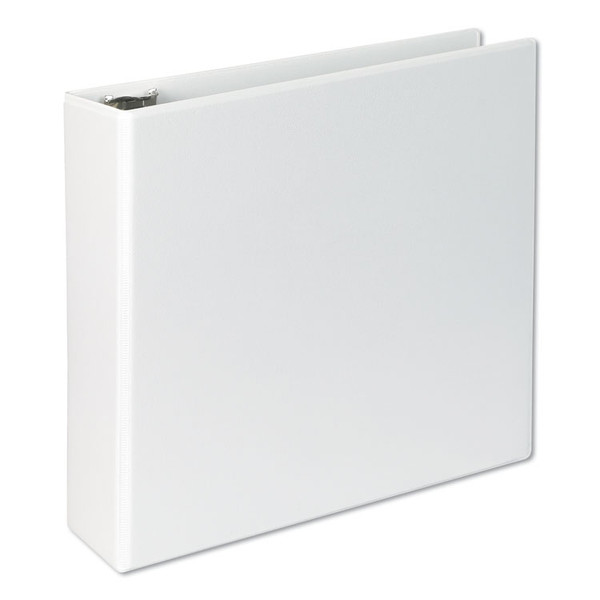 Slant D-Ring View Binder, 3 Rings, 3" Capacity, 11 x 8.5, White [SKU: UNV20748]