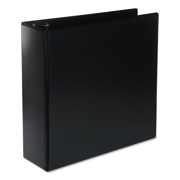 Deluxe Round Ring View Binder, 3 Rings, 3" Capacity, 11 x 8.5, Black [SKU: UNV20751]