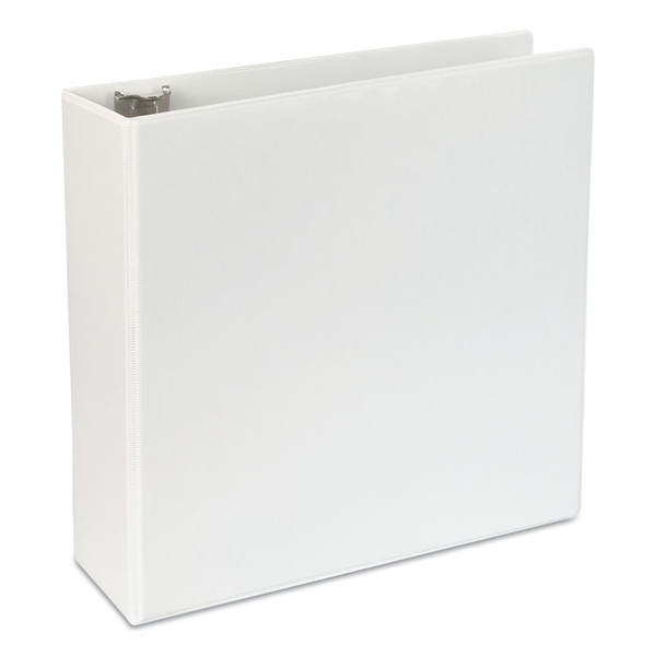 Slant D-Ring View Binder, 3 Rings, 4" Capacity, 11 x 8.5, White [SKU: UNV20994]