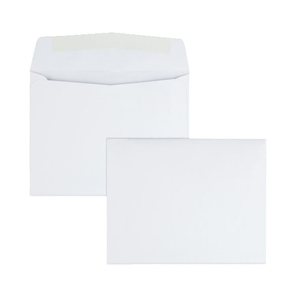 Open-End Business Envelope, #6 3/4, Square Flap, Gummed Closure, 3.06 x 6.6, White, 125/Box [SKU: UNV35226]