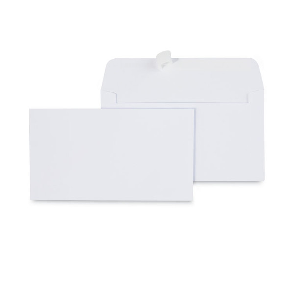 Peel Seal Strip Business Envelope, #6 3/4, Square Flap, Self-Adhesive Closure, 3.63 x 6.5, White, 100/Box [SKU: UNV36000]