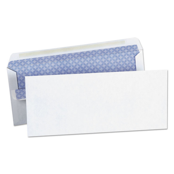 Self-Seal Security Tint Business Envelope, #10, Square Flap, Self-Adhesive Closure, 4.13 x 9.5, White, 500/Box [SKU: UNV36101]